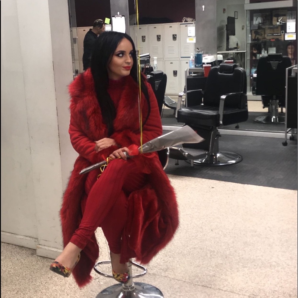 COPY - Fur red coat